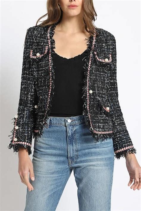 chanel boucle jacket|chanel inspired boucle jacket.